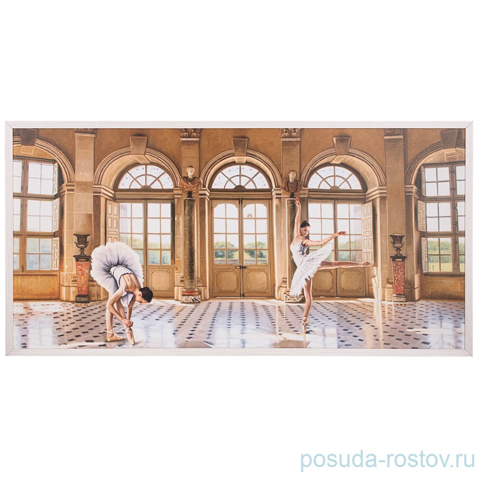 Панно 50 х 100 см "На репетиции" /рамка белая / 262090