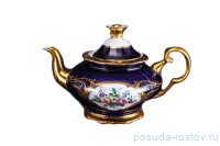 Заварочный чайник 1,2 л &quot;Анжелика /Цветы /Кобальт&quot; / 057336