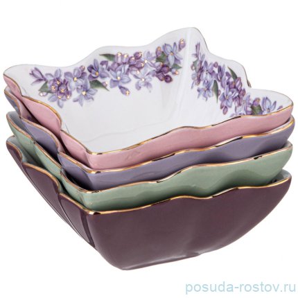 Набор розеток10 см 4 шт &quot;lilac&quot; / 344050