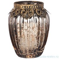 Подсвечник 83,5 х 8,5 х 11 см &quot;дубай&quot; с металлическими элементами коричневый / 272870