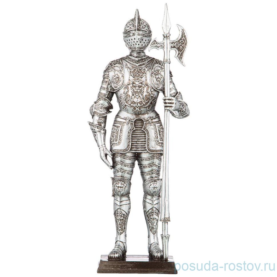 Фигурка 13 х 8 х 33 см серебристый "рыцарь" / 212220
