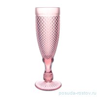Бокалы для шампанского 6 шт &quot;Мелкий ромб /Гранат&quot; / 273169
