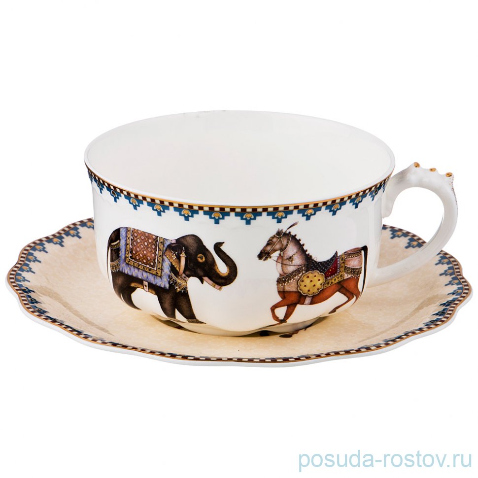Чайная пара 375 мл 1шт "Цирк" / 189163