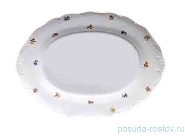 Блюдо 32 см овальное Bohemia Porcelan Moritz Zdekauer 1810 s.r.o. "Офелия /Мелкие цветы" / 038277 Блюдо 32 см овальное Bohemia Porcelan Moritz Zdekauer 1810 s.r.o. "Офелия /Мелкие цветы" / 038277