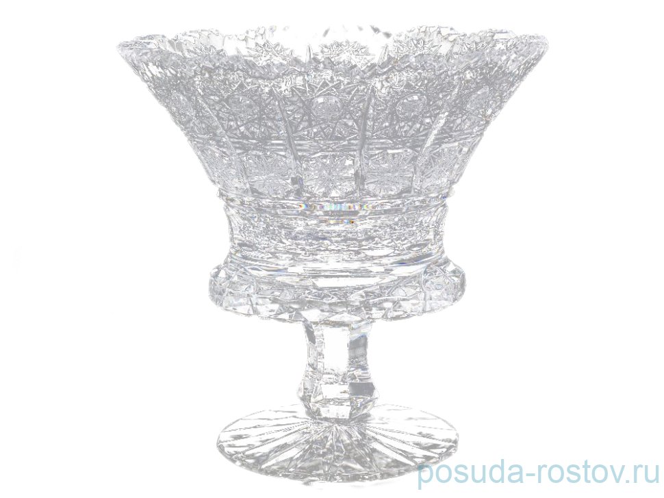 Вазочка 16 см н/н "Glasspo /Хрусталь резной" / 011742