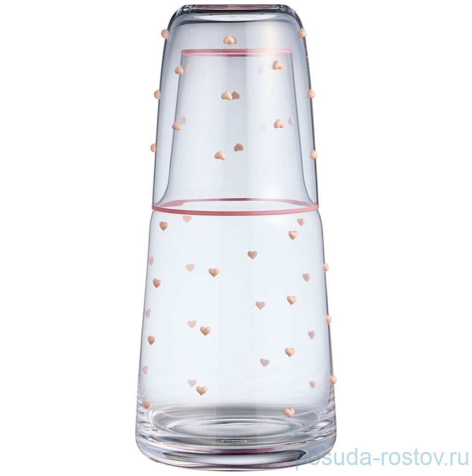 Графин для воды 890/330 мл с крышкой-стаканом "Sweety" / 379698
