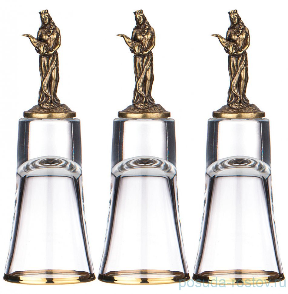 Стопки 60 мл 3 шт штрафные "Фортуна" / 305508 Стопки 60 мл 3 шт штрафные "Фортуна" / 305508