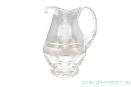 Кувшин для воды 2 л &quot;Цветочный узор на платине&quot; / 058587