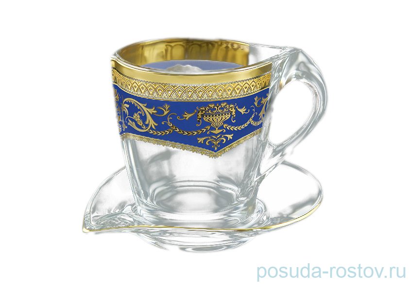 Чайная пара 260 мл 1 шт "Astra Gold /Синяя" / 107169