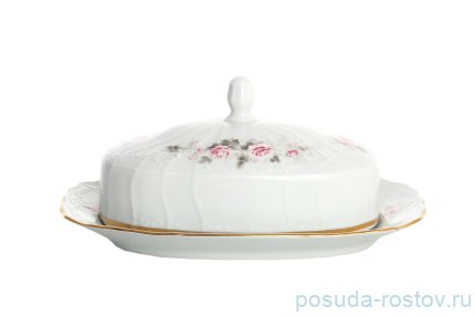 Маслёнка 250 мг 21/12 см &quot;Бернадотт/Серая роза/золото&quot; / 012497