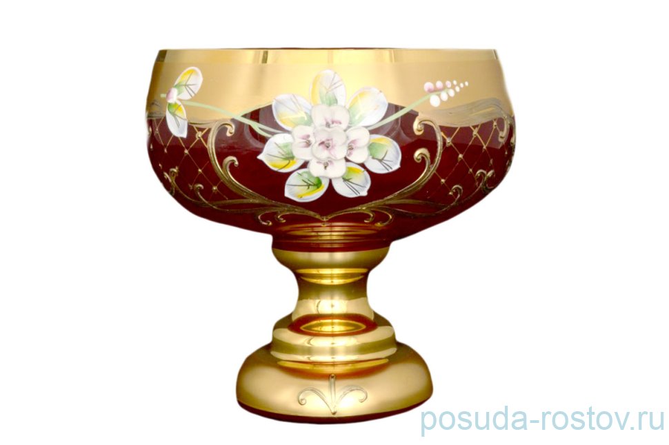 Конфетница 16 см н/н "Лепка красная /9849" S-A / 070773