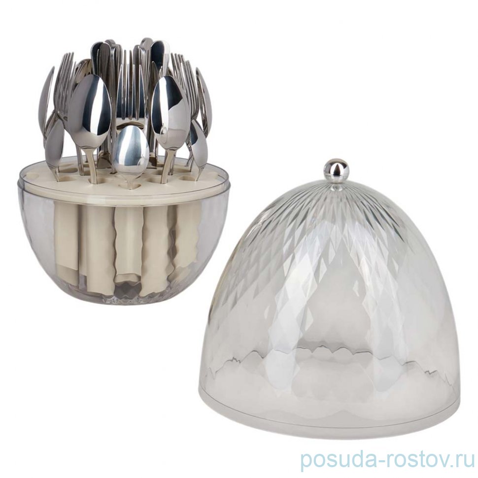 Столовые приборы 24 предмета на 6 персон на вращающейся подставке Agness / 365123 Столовые приборы 24 предмета на 6 персон на вращающейся подставке Agness / 365123