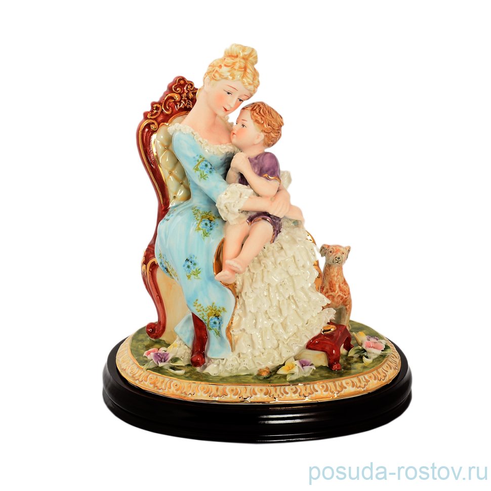 Статуэтка на деревянной подставке "Материнская любовь" / 148434