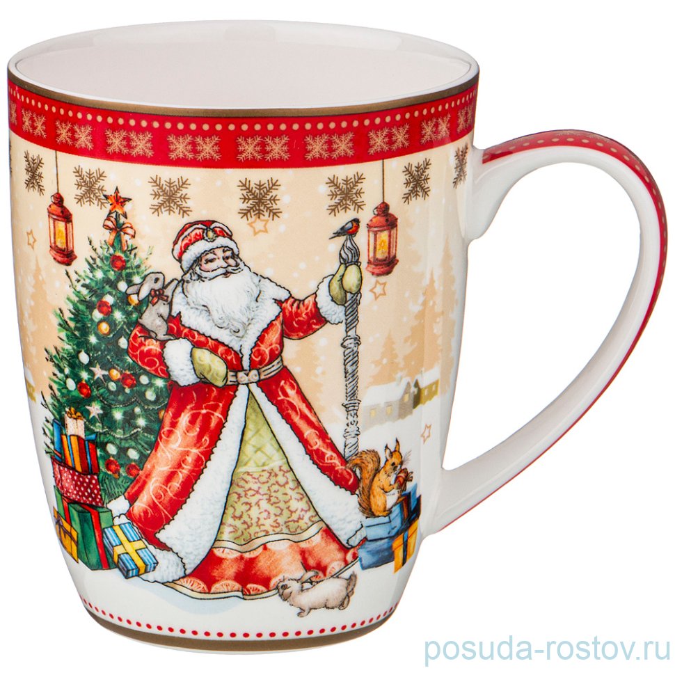 Кружка 400 мл "Дед мороз и снегурочка" / 228627