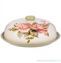 Блюдо для блинов 23 х 10 см с крышкой &quot;Корейская роза&quot; / 312593