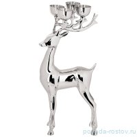 Подсвечник 4-х рожковый 19 х 10 х 35 см латунь &quot;Олень&quot; / 203049