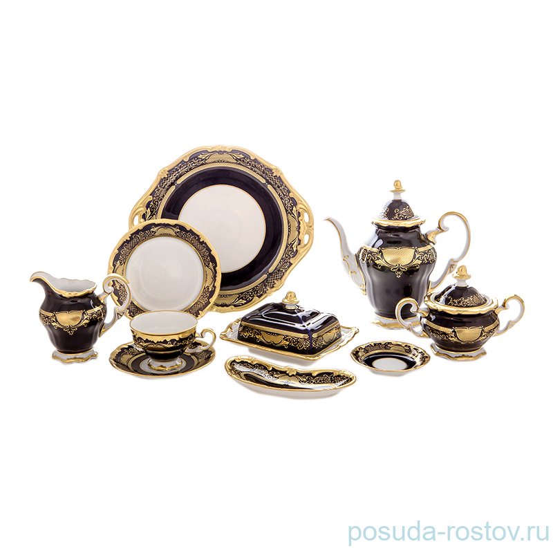 Чайный сервиз на 12 персон 54 предмета "Веймар /Симфония /Кобальт" / 070382 Чайный сервиз на 12 персон 54 предмета "Веймар /Симфония /Кобальт" / 070382