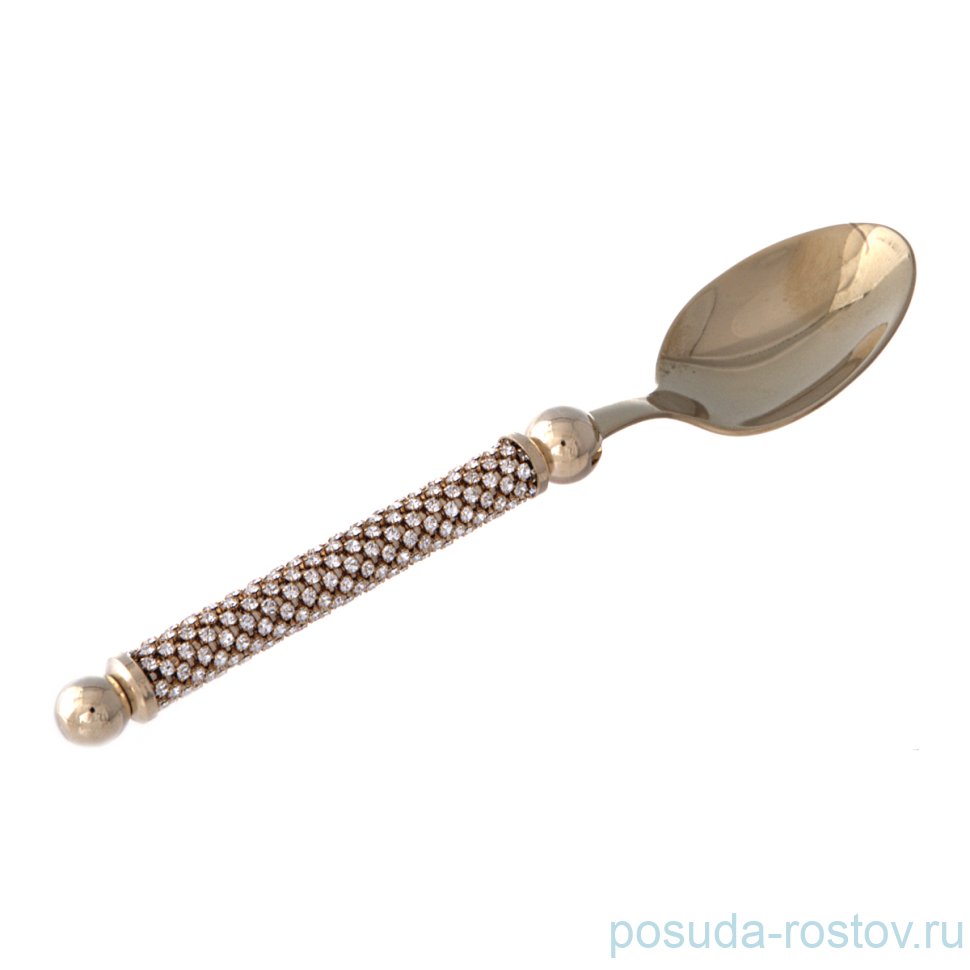 Столовый прибор Ложка чайная "Стразы /Золото" / 275837