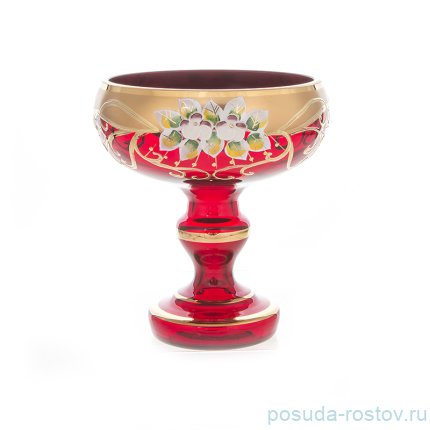 Ваза для конфет 15 см н/н &quot;Лепка красная /6333&quot; / 093103