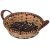 Корзинка 25 х 6/9 см с ручками "Натурель /Золотой кант" / 210362