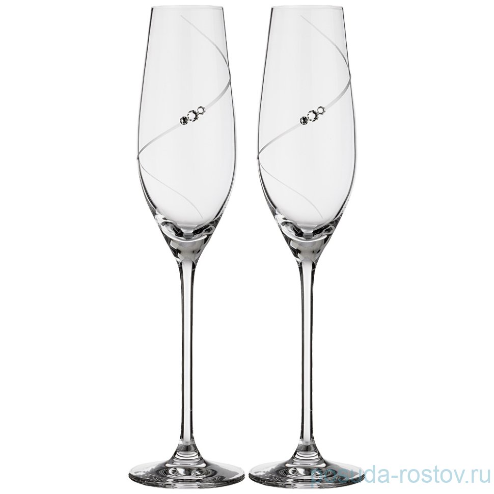 Бокалы для шампанского 220 мл 2 шт "Силуэт" / 208592