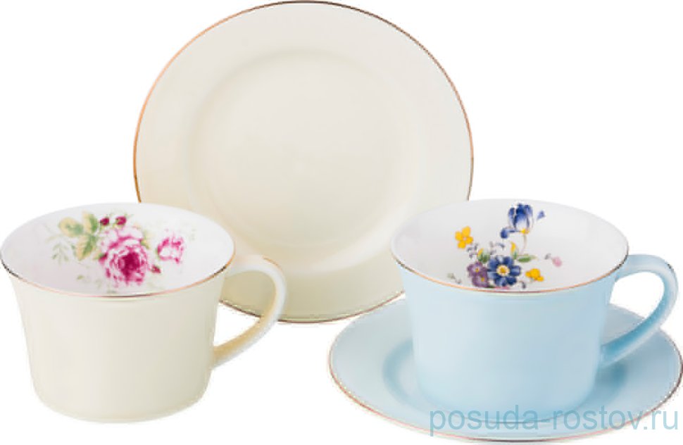 Набор чайных пар 260 мл 2 шт "Времена года" / 193798