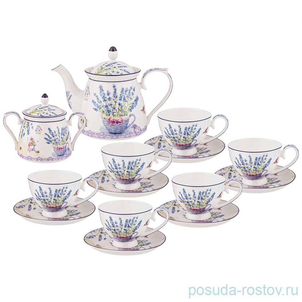 Чайный сервиз на 6 персон 14 предметов "Прованс /Лаванда" / 271676