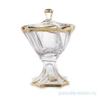Ваза для фруктов 26 см н/н с крышкой &quot;Нептун /Матовая 1&quot; / 105269