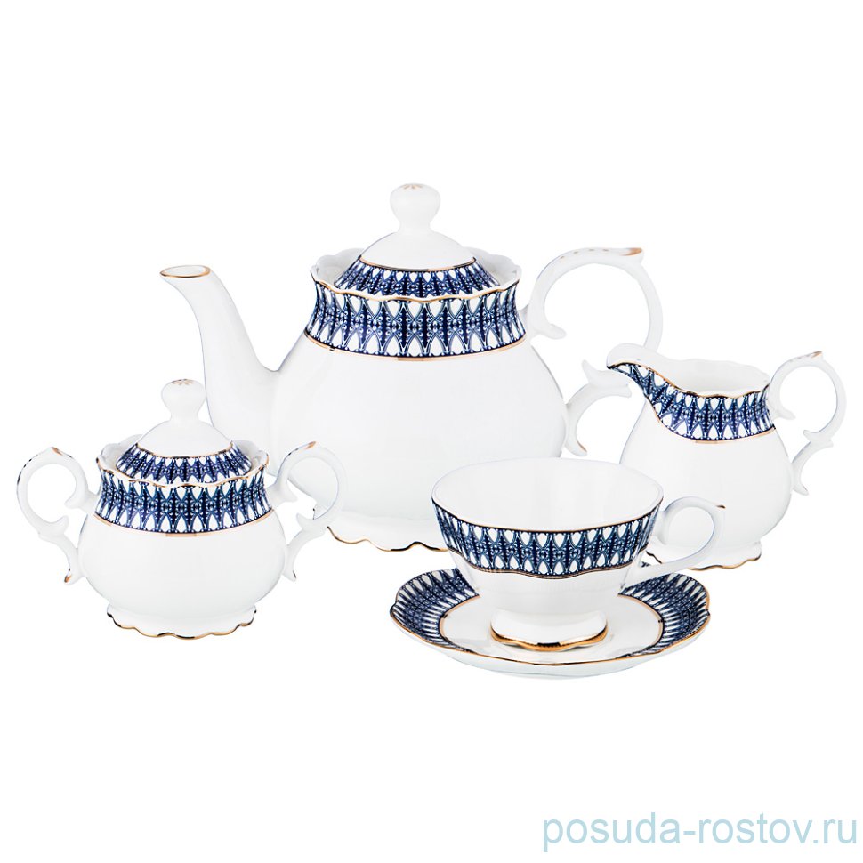 Чайный сервиз на 6 персон 15 предметов "Грезы"  / 192409