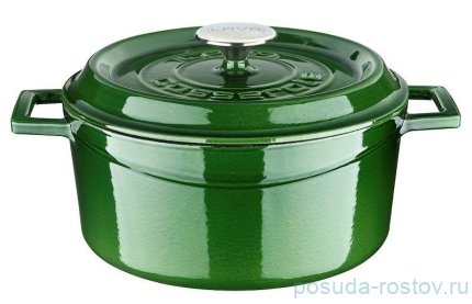 Кастрюля 28 см с крышкой &quot;Lava /Majolica Green&quot; / 221008