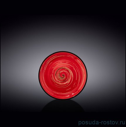 Блюдце 12 см красное &quot;Spiral&quot; / 261563