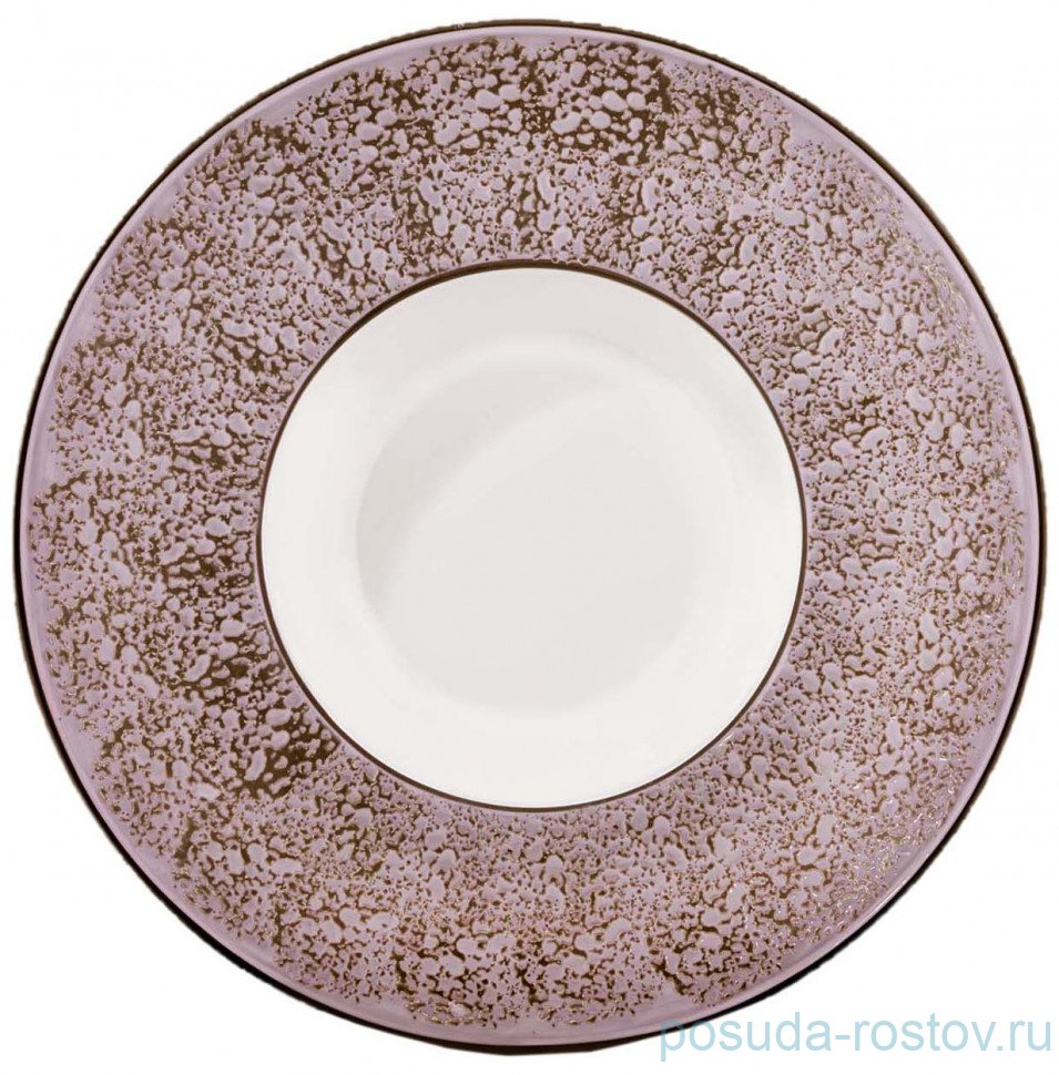 Тарелка 20 см глубокая сиреневая "Splash" / 261445