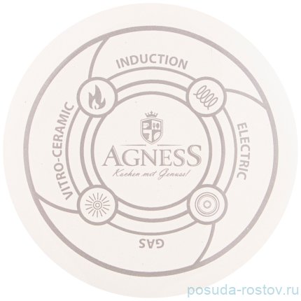 Чайник 3 л эмалированный со свистком белый &quot;agness /deluxe&quot; / 220891