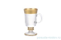 Набор кружек для воды 240 мл 6 шт н/н &quot;Матовая полоса /золото&quot; AS Crystal / 145975