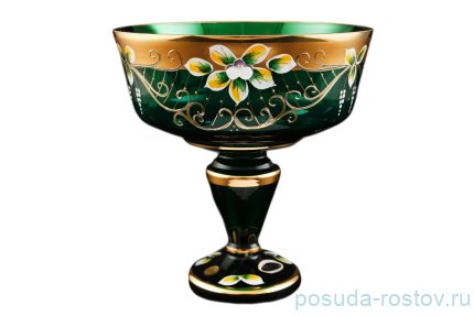 Конфетница 16 х 17,5 см н/н &quot;Лепка зелёная&quot; SC / 099052