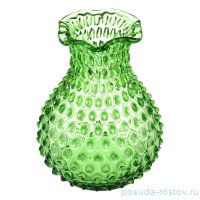 Ваза для цветов 22 см &quot;Кветна /Полка Дот /Зелёная&quot; / 353334