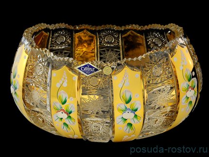 Ваза для фруктов 25 см &quot;A.Crystal /Хрусталь с золотом&quot; / 103653