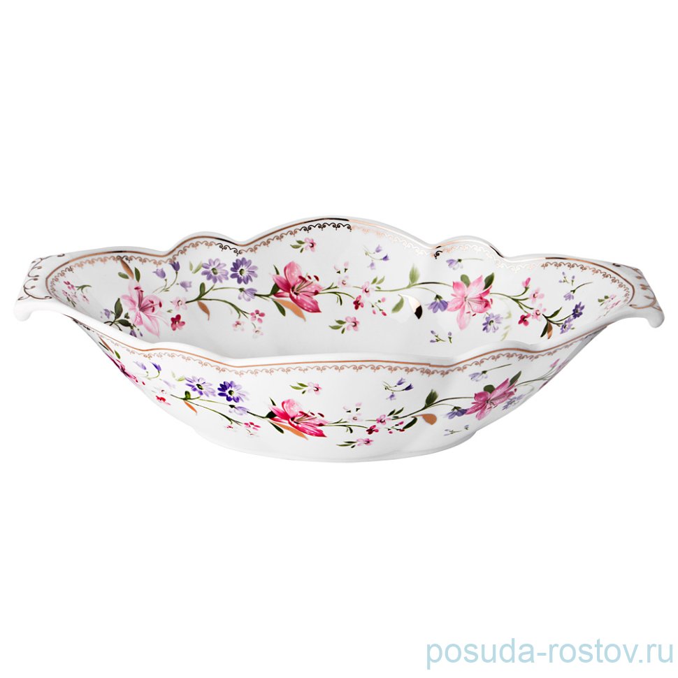 Блюдо 34,5 х 21 х 9 см овальное "Кипрей" / 189516