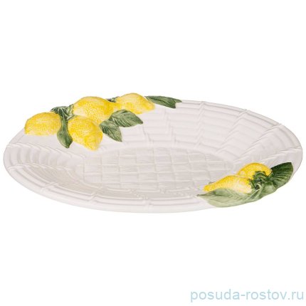 Блюдо 30 х 38 см овальное &quot;лимоны&quot; / 215386