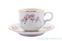 Кофейная пара 120 мл 1 шт &quot;Бернадотт /Дикая роза /золото&quot; / 244119