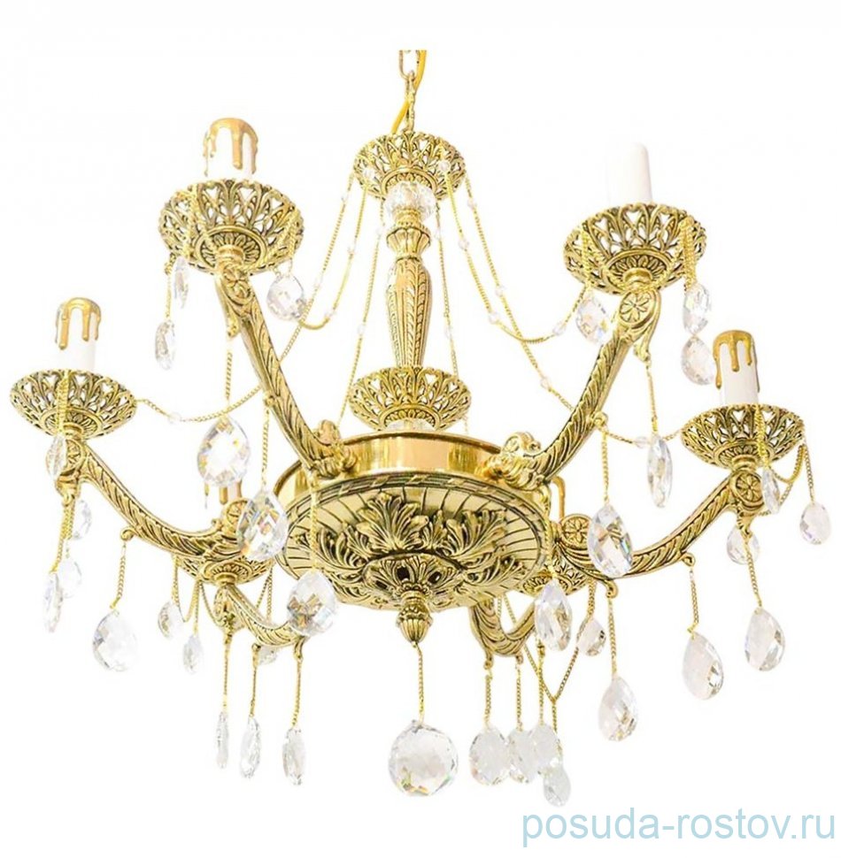 Люстра 6 рожковая золото  Royal Bohemia "Роял" / 226715