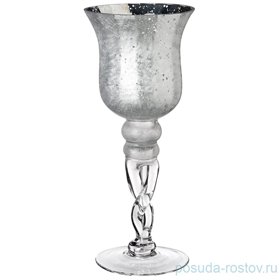 Подсвечник 10 х 30 см серебристый / 268346 Подсвечник 10 х 30 см серебристый / 268346