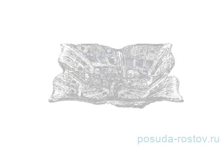 Менажница 36 см 4-х секционная &quot;Хрусталь резной&quot; / 017113