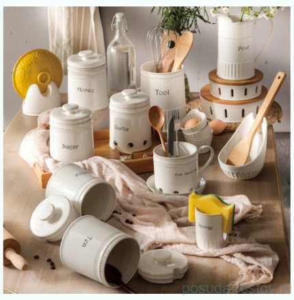 Конфетница 20 х 6,5 см белая &quot;soul kitchen&quot; / 301517