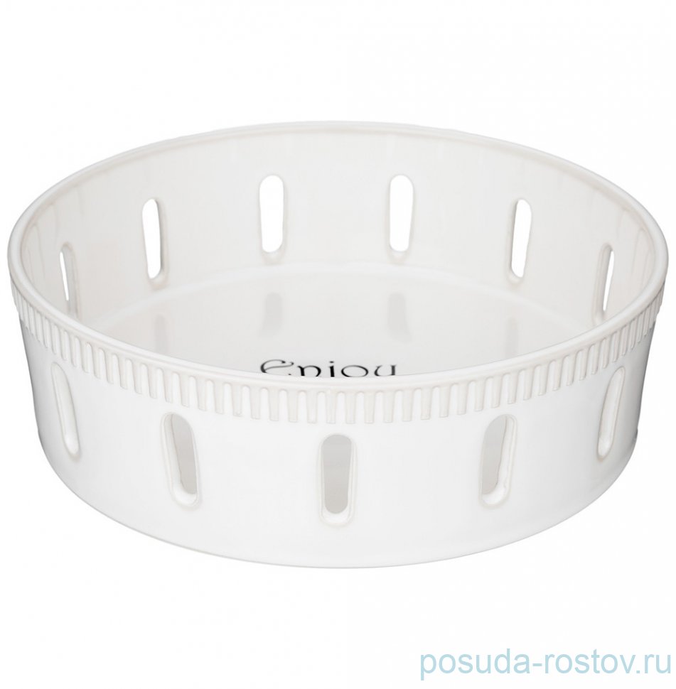 Конфетница 20 х 6,5 см белая "soul kitchen" / 301517