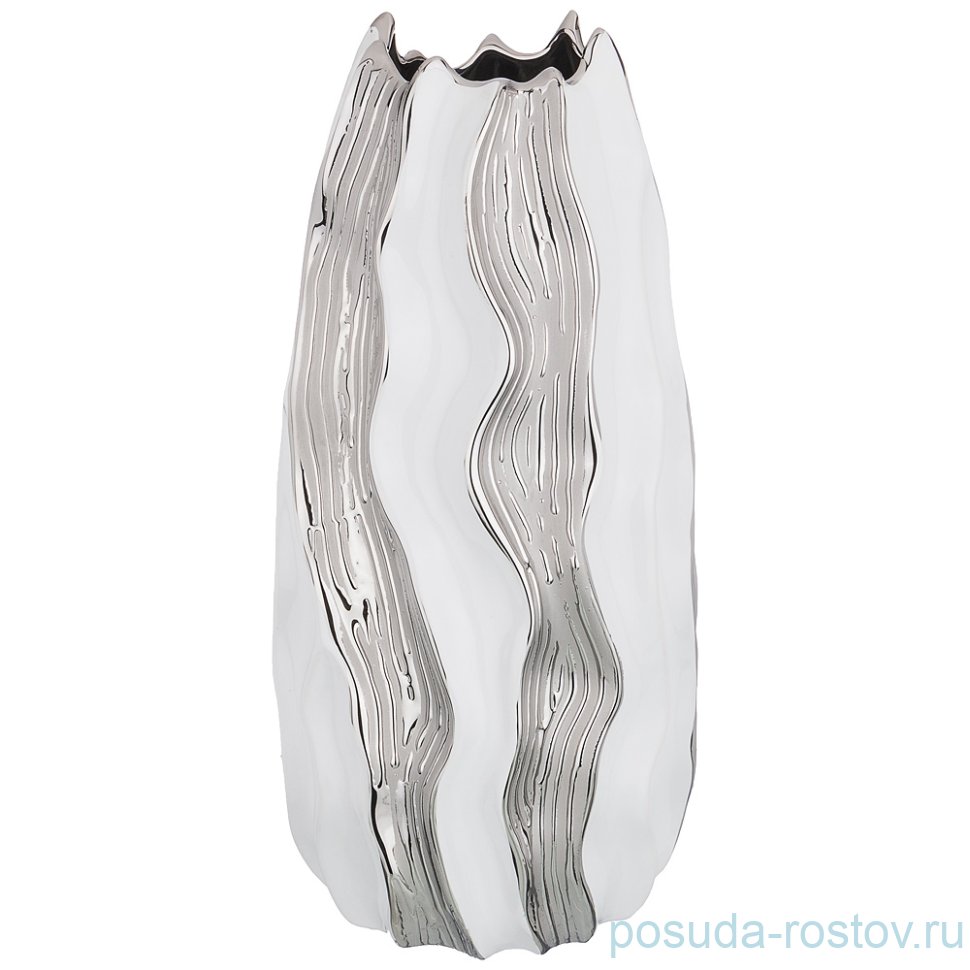Ваза для цветов 34 см декоративная "Серебряная коллекция" / 193063 Ваза для цветов 34 см декоративная "Серебряная коллекция" / 193063