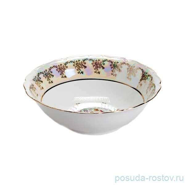 Салатник 26 см Porcelaine Czech Gold Hands "Симона /Мадонна перламутр" / 061166 Салатник 26 см Porcelaine Czech Gold Hands "Симона /Мадонна перламутр" / 061166