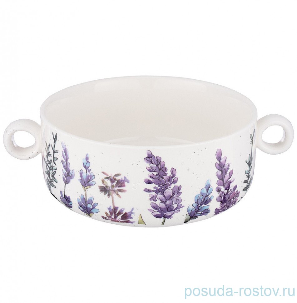 Салатник 16 см с ручками "Лаванда" / 254731 Салатник 16 см с ручками "Лаванда" / 254731