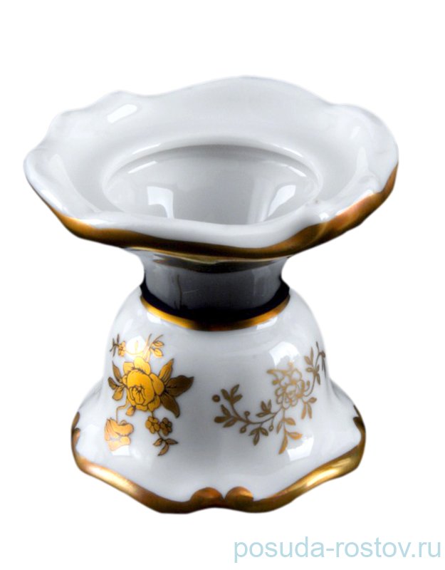 Подсвечник 6 см  Weimar Porzellan "Анна-Амалия /Золотой букет" / 070355