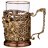 Стакан для чая 250 мл с подстаканником &quot;Охотники на привале&quot; / 268882